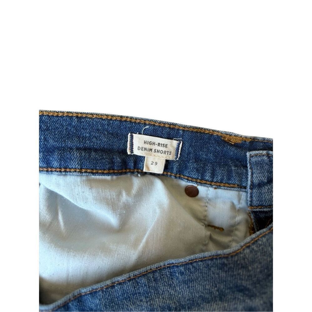 Madewell High Rise Denim Shorts 29 Cut Off Blue - Picture 4 of 9